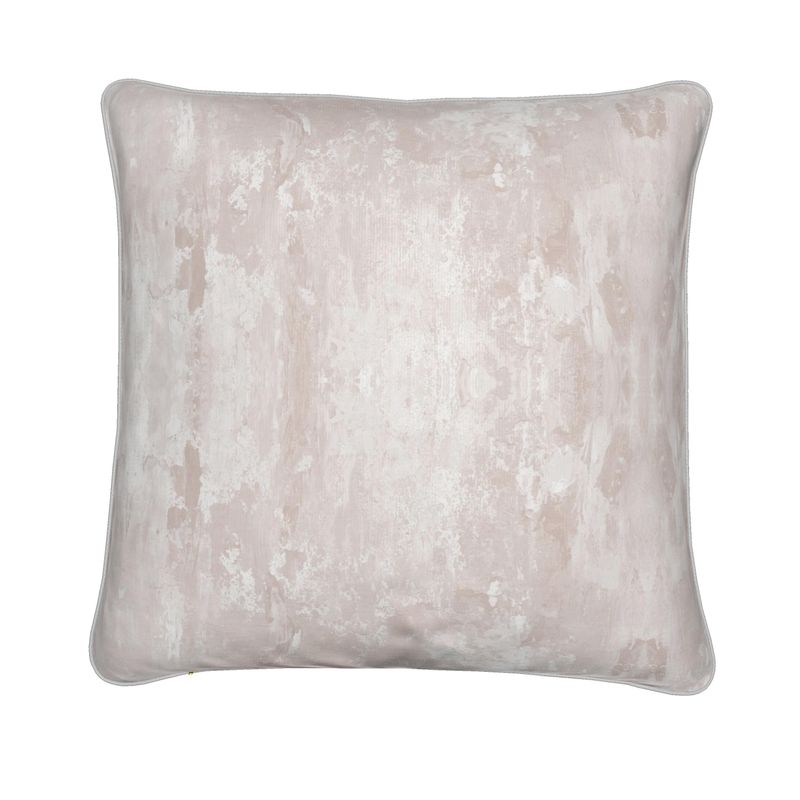 Abstract History Velvet Cushion Cover With White Piping