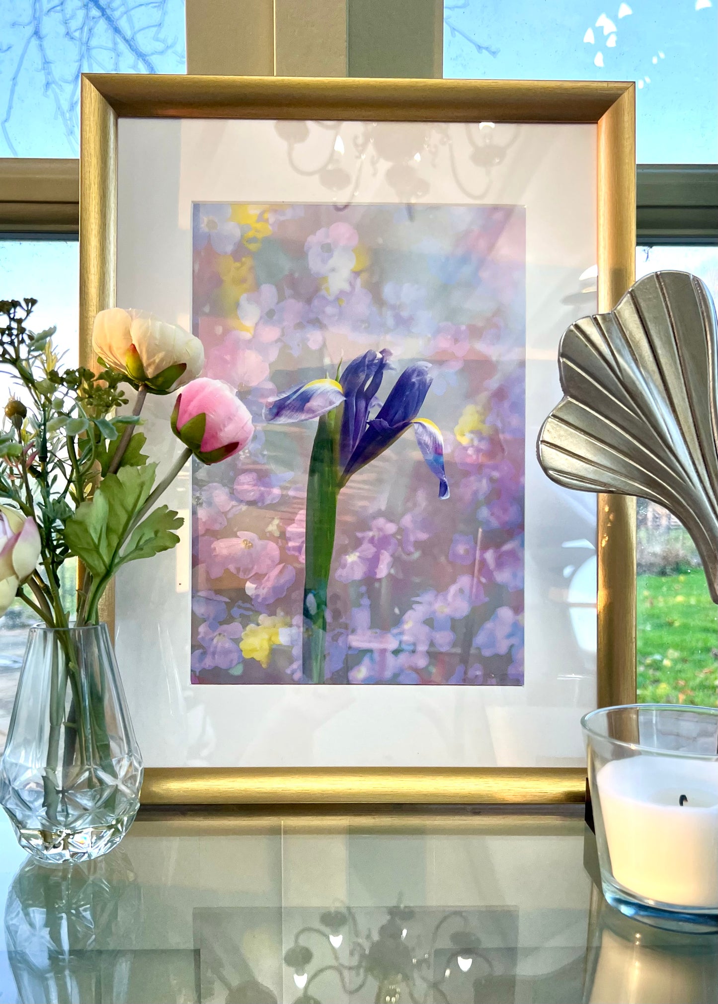 Iridescent Iris Portrait Fine Art Print