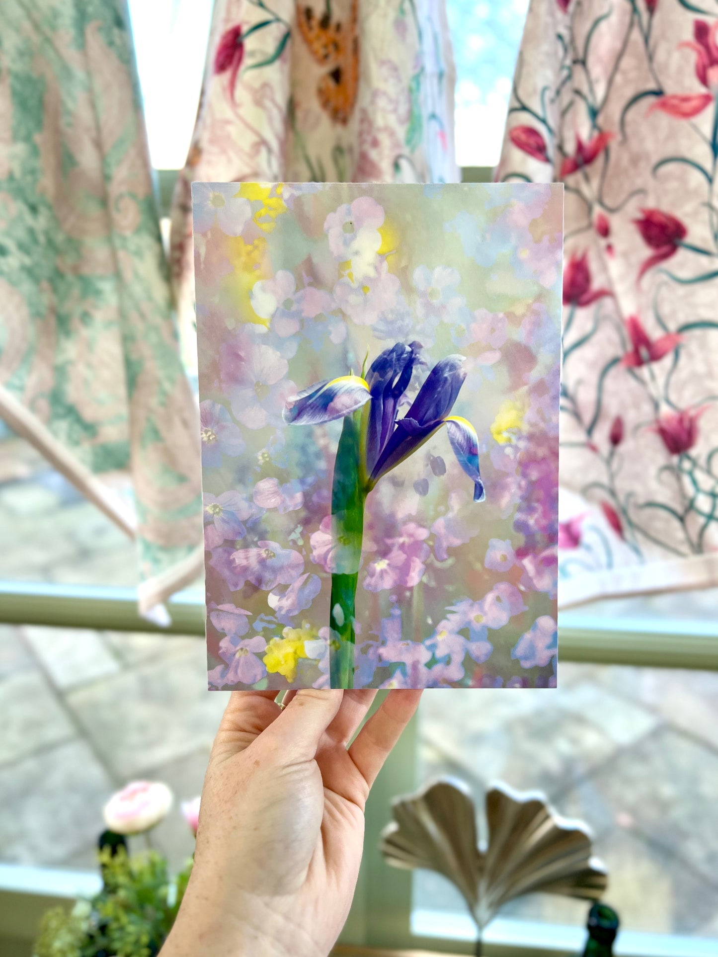 Iridescent Iris Portrait Fine Art Print