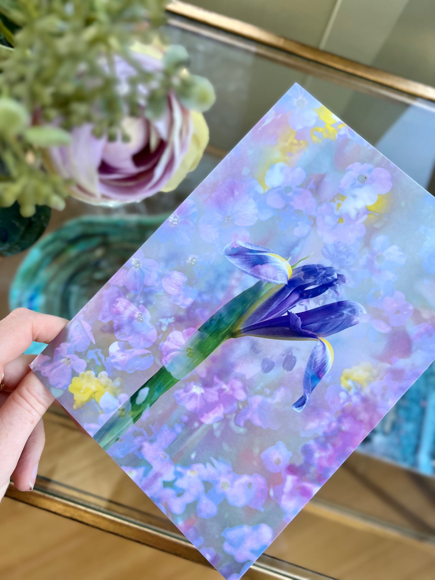 Iridescent Iris Portrait Fine Art Print