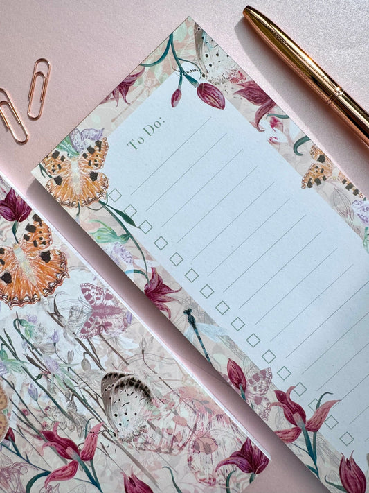 Endangered Eden To - Do List, Luxury Patterned Notepad - Lydia Hill Designs