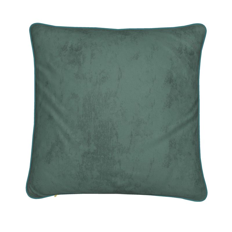 Copperfield Butterfly Cushion Cover With Green Piping