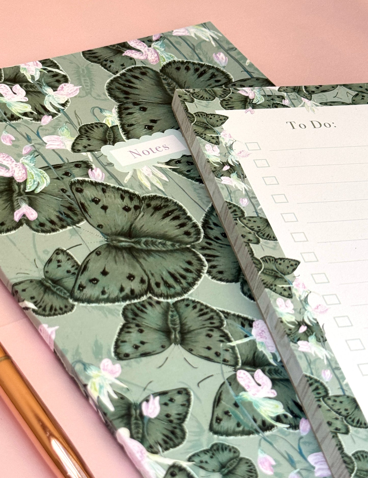 Copper Ghost Butterfly A5 Perfect Bound Notebook