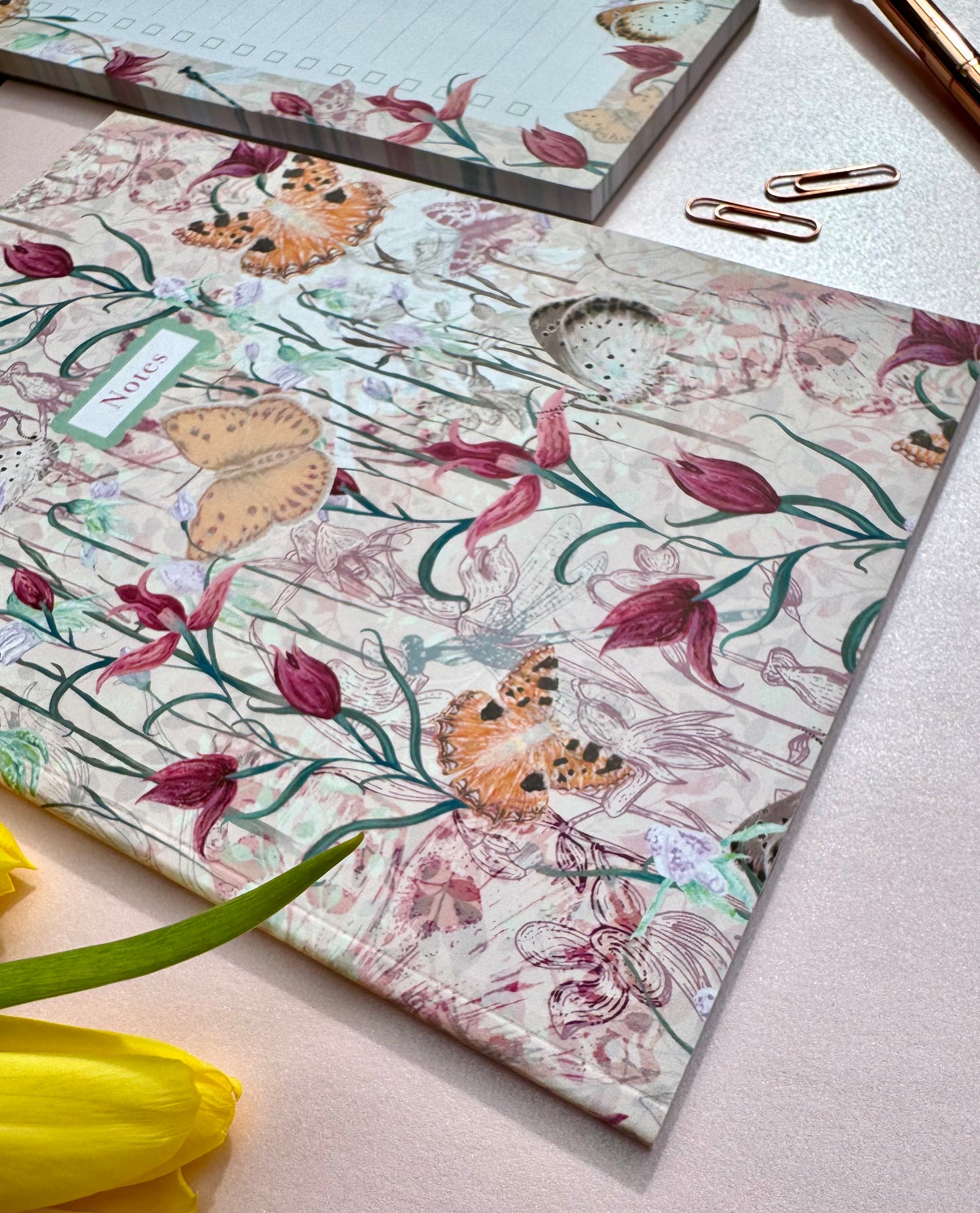 A5 Endangered Eden Luxury Patterned & Lined Notebook