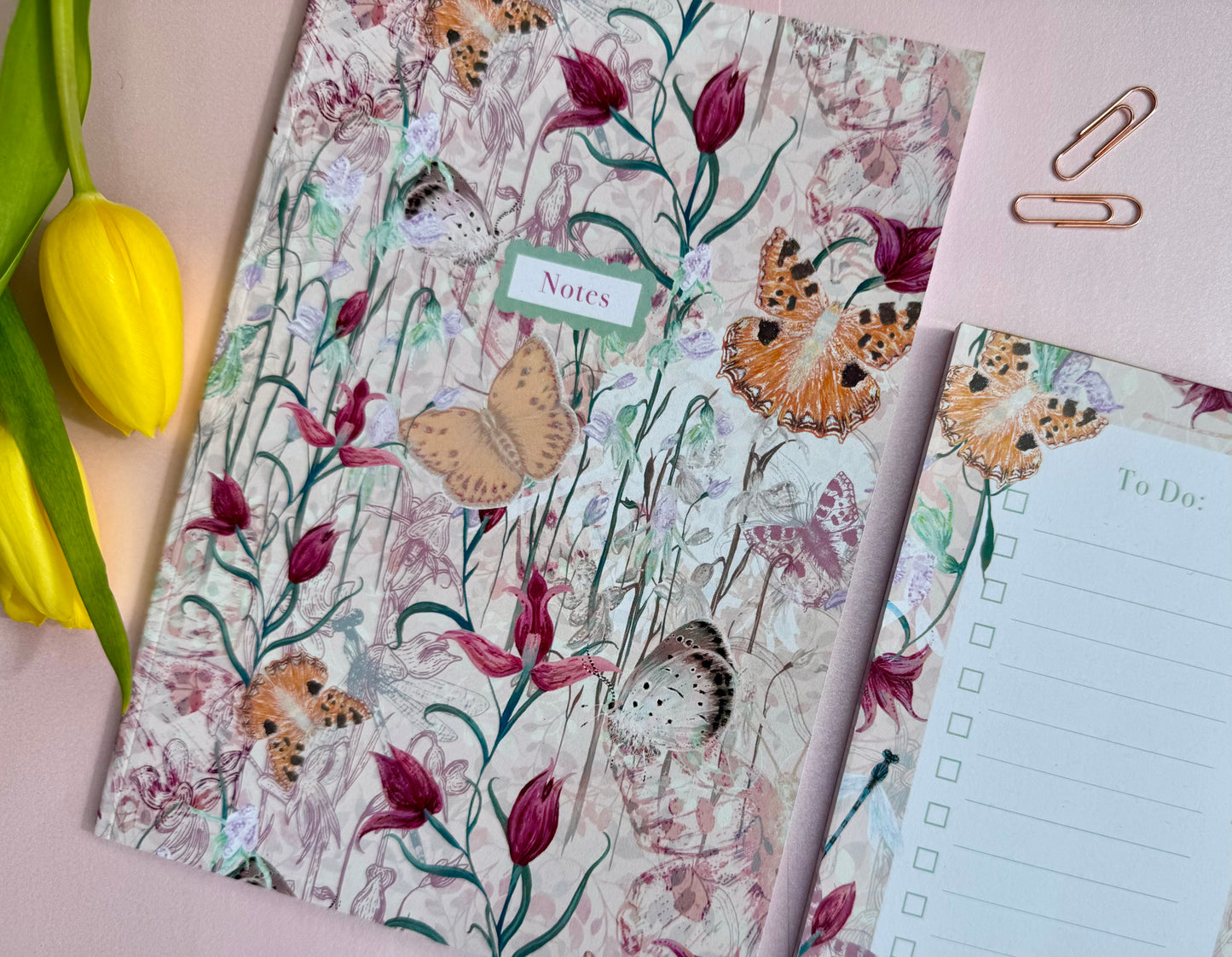 A5 Endangered Eden Luxury Patterned & Lined Notebook