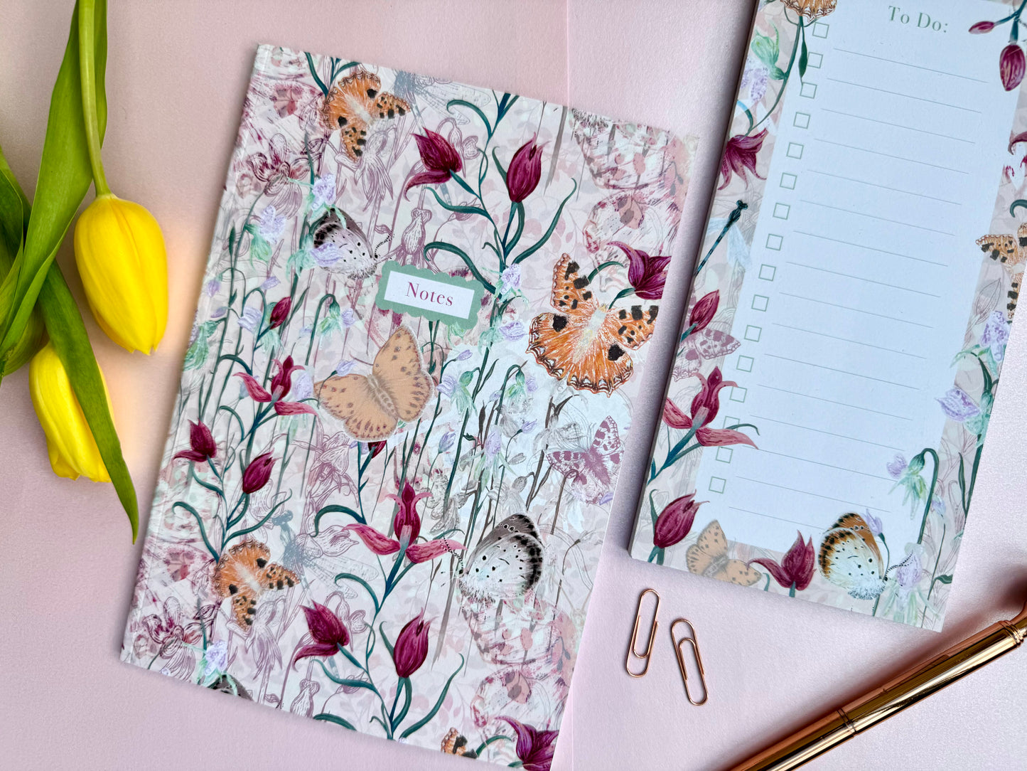 A5 Endangered Eden Luxury Patterned & Lined Notebook