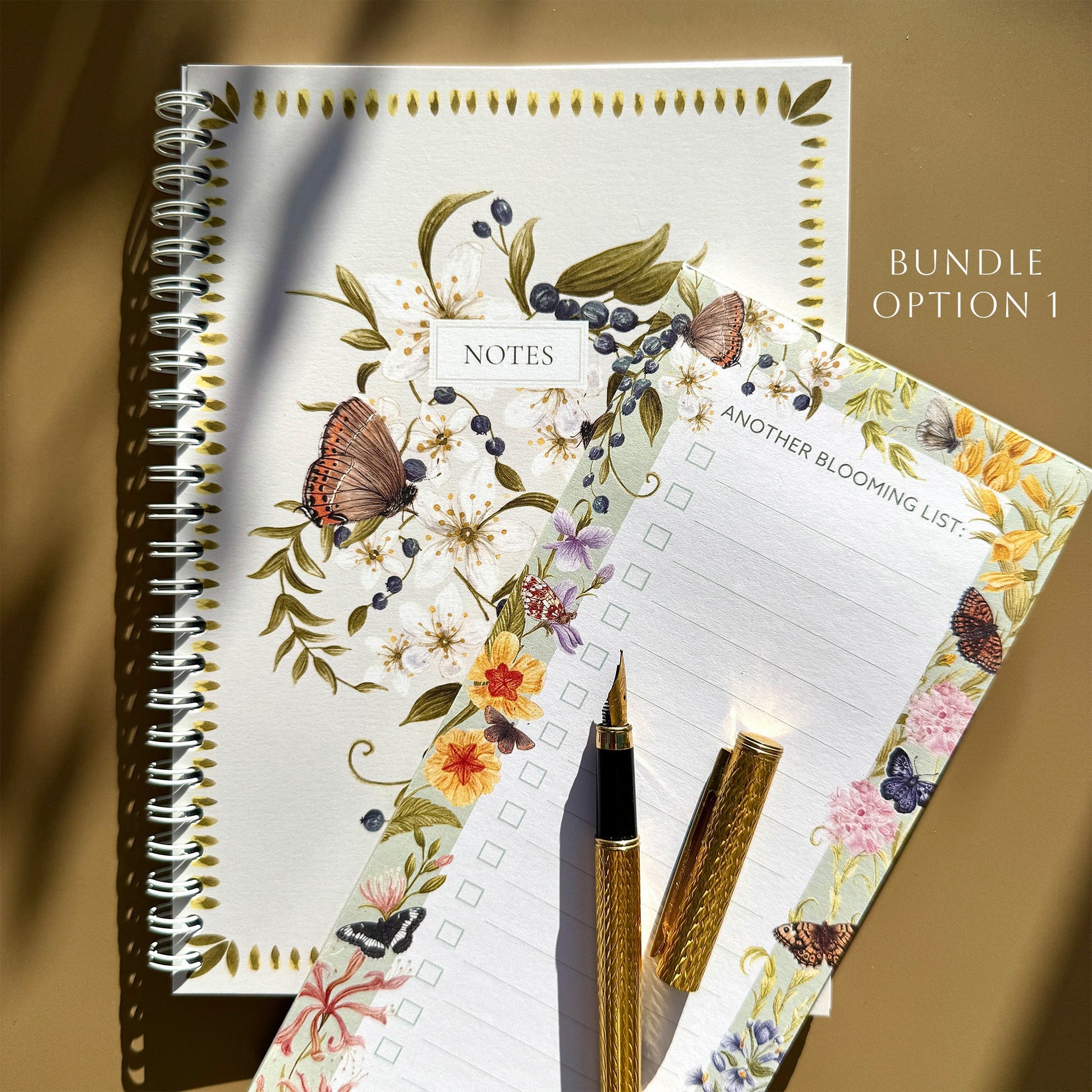 A5 Black Hairstreak British Butterfly Patterned & Lined Spiral Heritage Notebook - Lydia Hill Designs