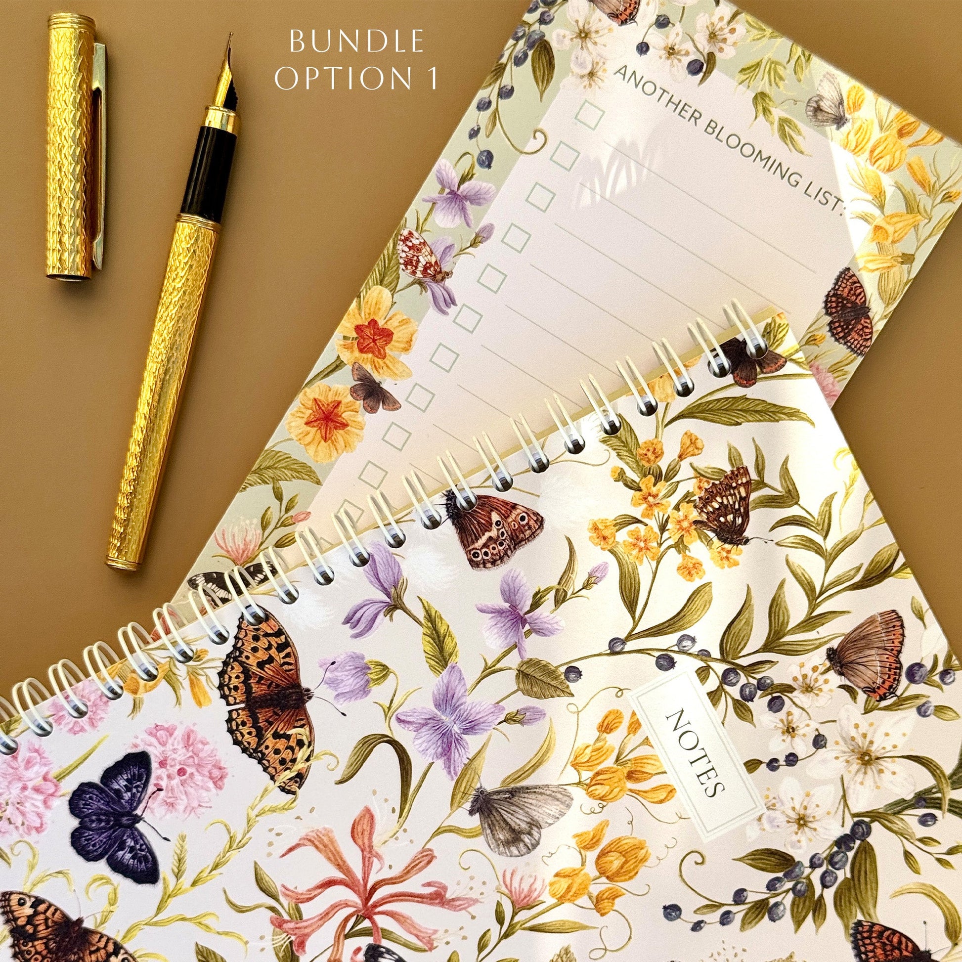 A5 Endangered British Butterfly Patterned & Lined Spiral Heritage Notebook - Lydia Hill Designs