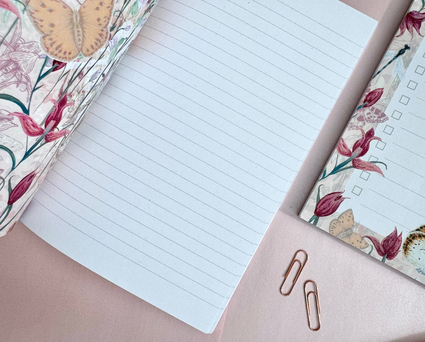 A5 Endangered Eden Luxury Patterned & Lined Notebook - Lydia Hill Designs