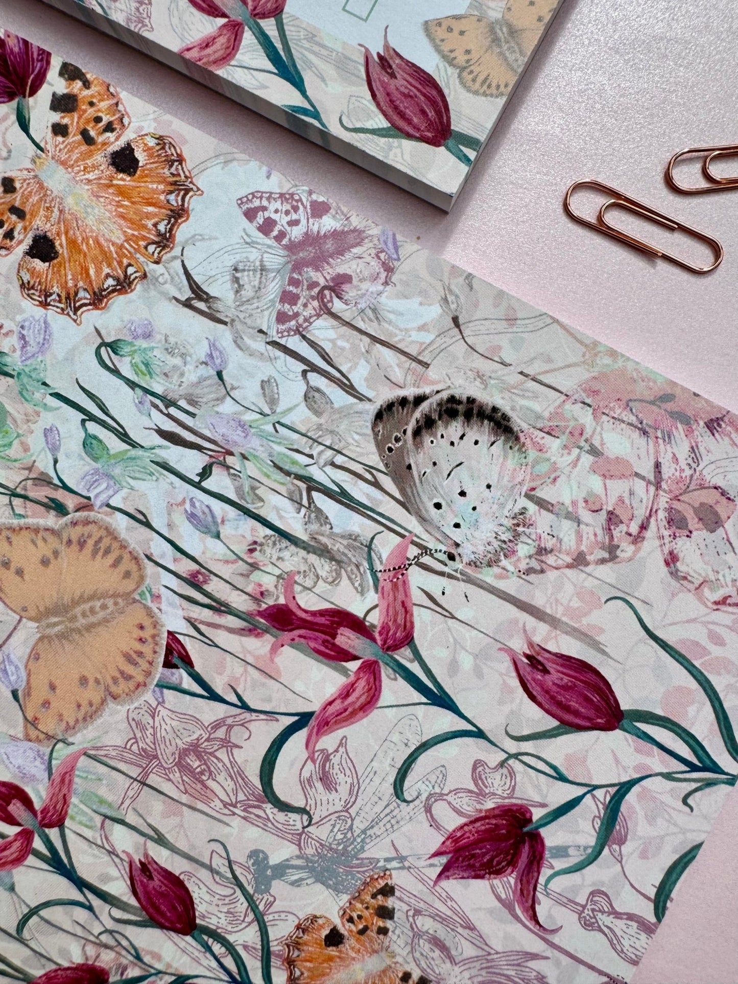 A5 Endangered Eden Luxury Patterned & Lined Notebook - Lydia Hill Designs
