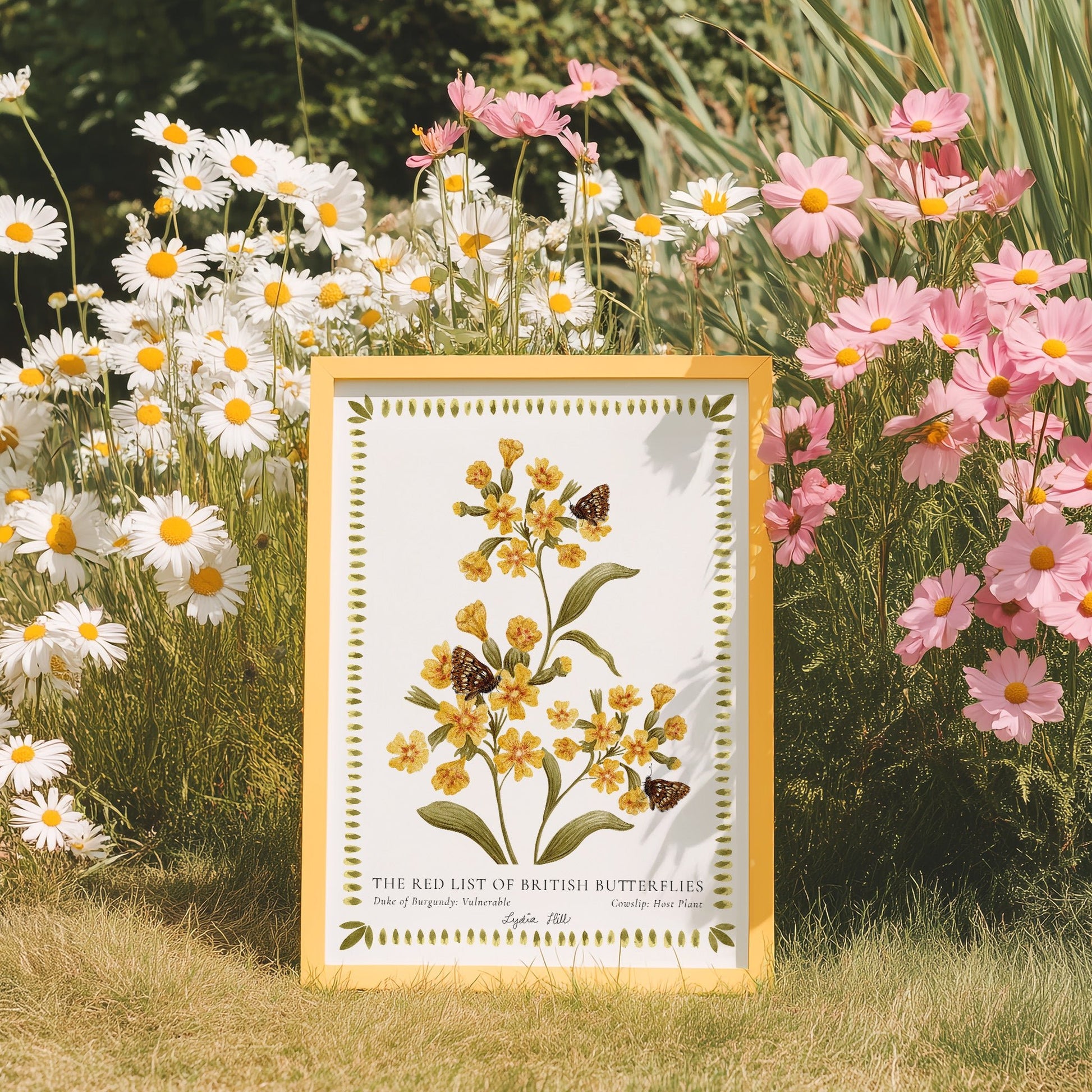 Duke of Burgundy British Butterfly, Heritage Fine Art Archival Print - Lydia Hill Designs