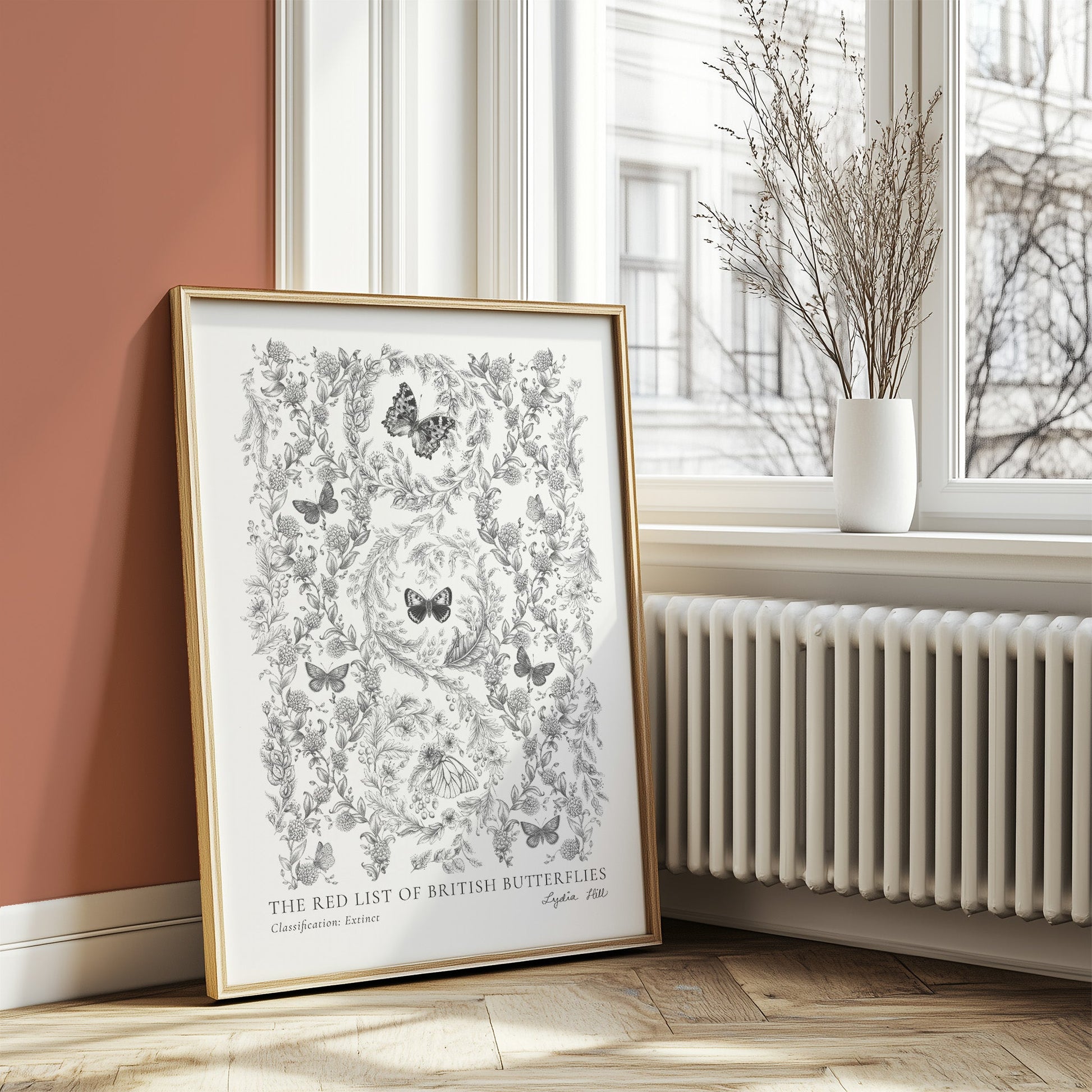 Extinct British Butterflies Heritage Fine Art Print - Lydia Hill Designs
