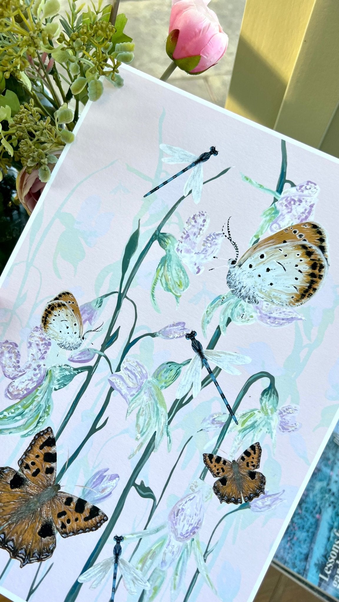 Ghost Orchid Portrait Classic Fine Art Print - Lydia Hill Designs