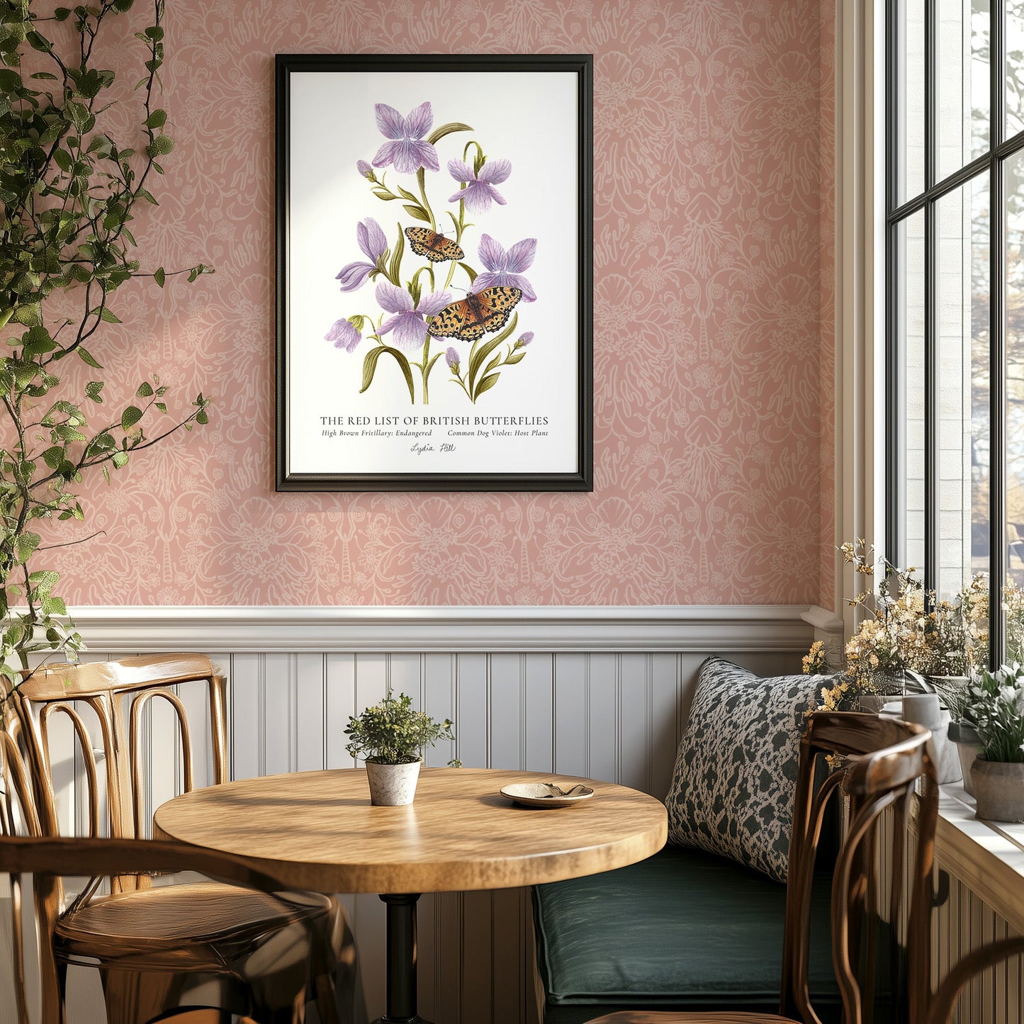 High Brown Fritillary British Butterfly, Heritage Fine Art Archival Print - Lydia Hill Designs