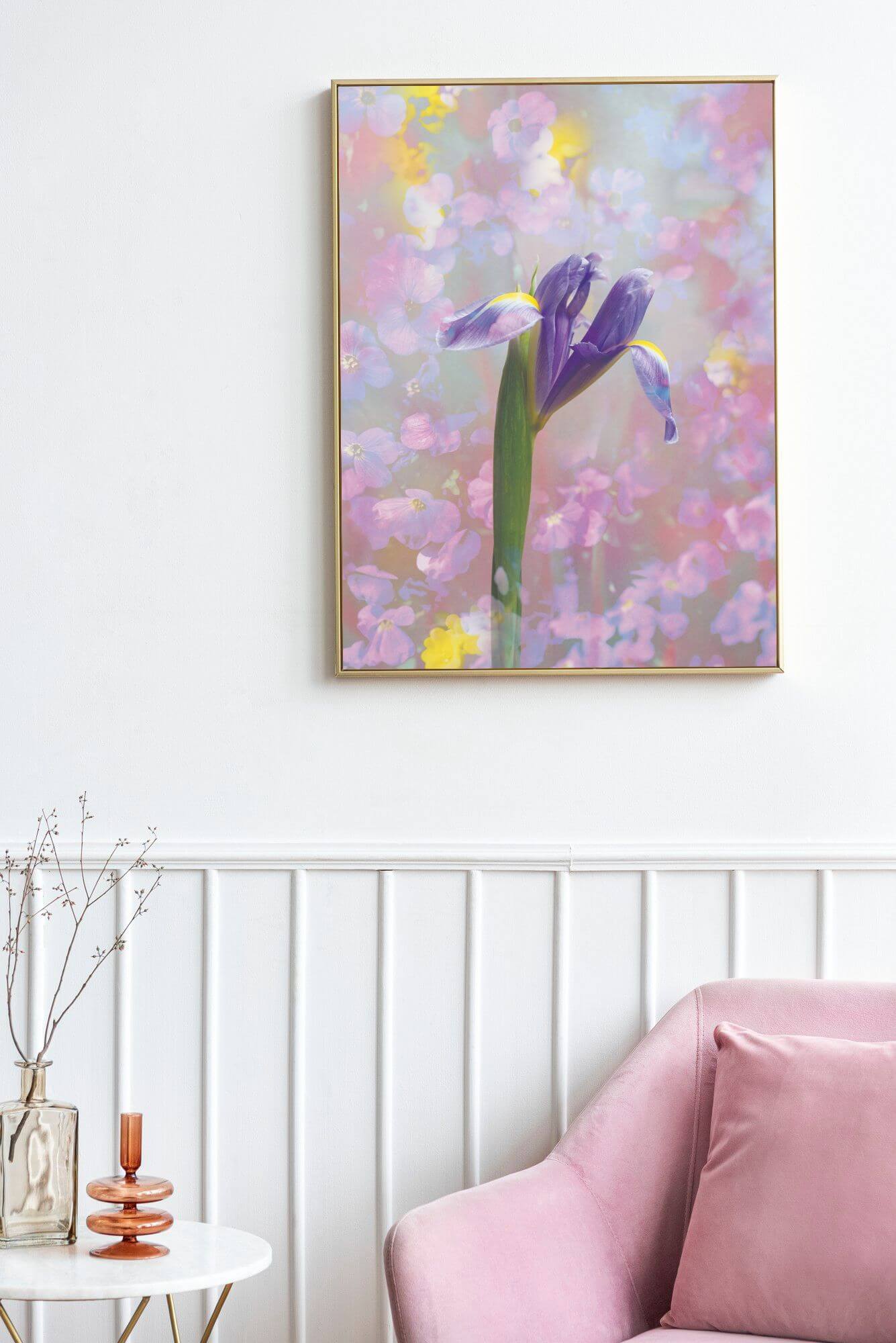 Iridescent Iris Portrait Classic Fine Art Print - Lydia Hill Designs