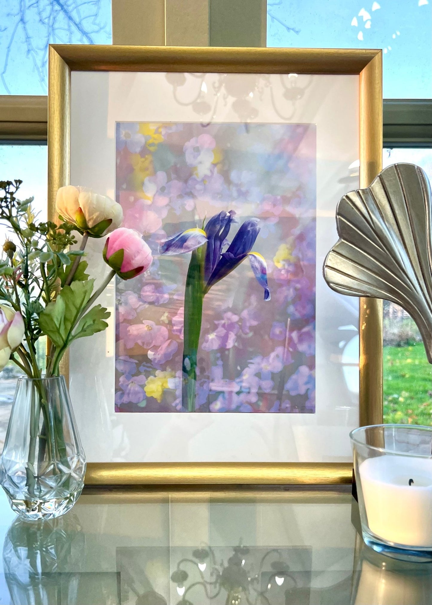 Iridescent Iris Portrait Classic Fine Art Print - Lydia Hill Designs