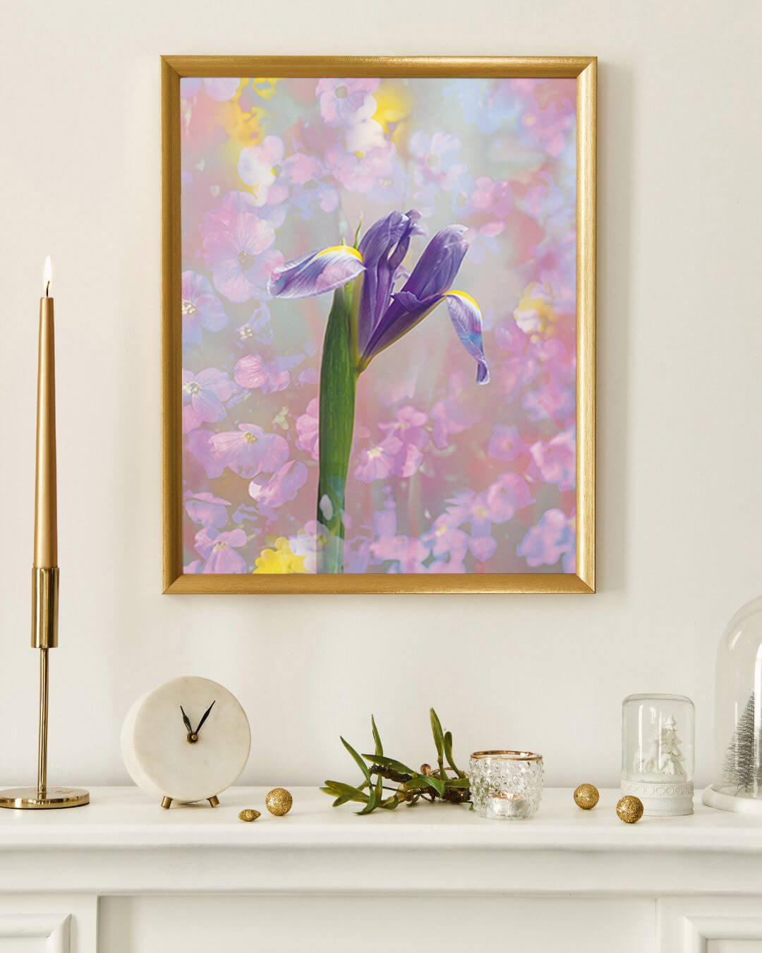 Iridescent Iris Portrait Classic Fine Art Print - Lydia Hill Designs