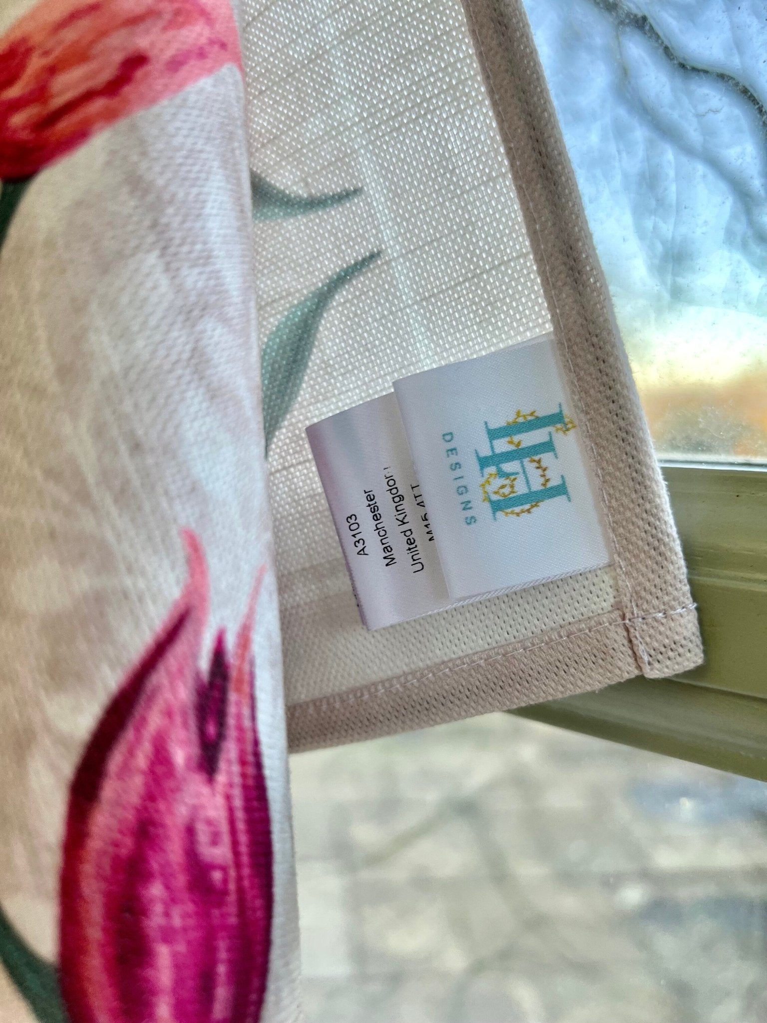 Red Helleborine 100% Cotton Tea Towel - Lydia Hill Designs